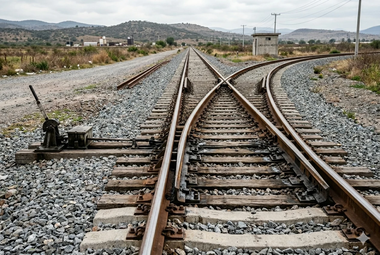 Desvíos y aparatos de vía ferroviaria
