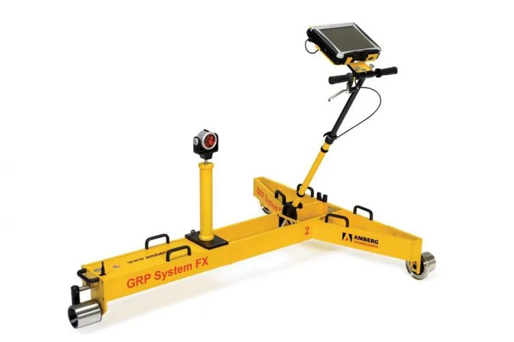 Equipo Amberg especializado para medición de vías férreas en México