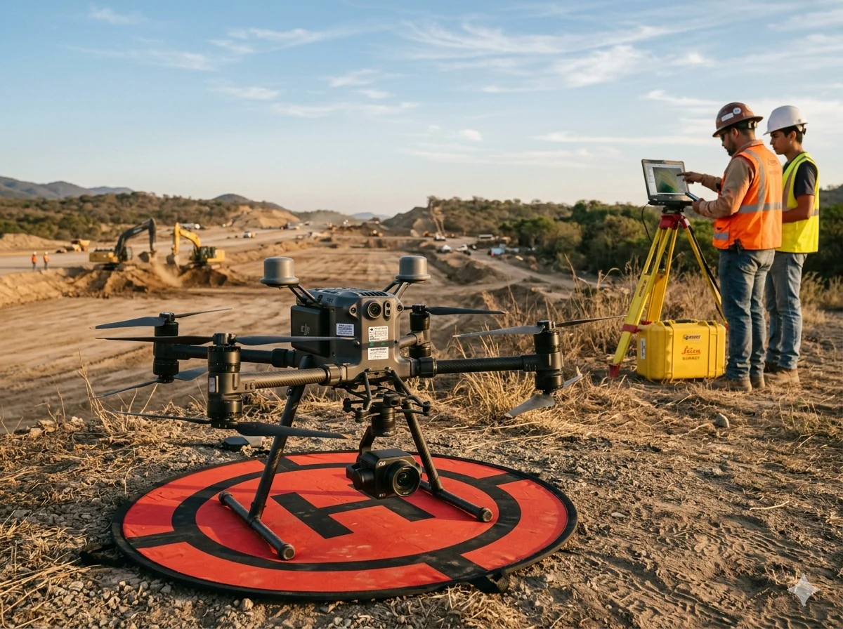 Drones especializados para topografía y fotogrametría