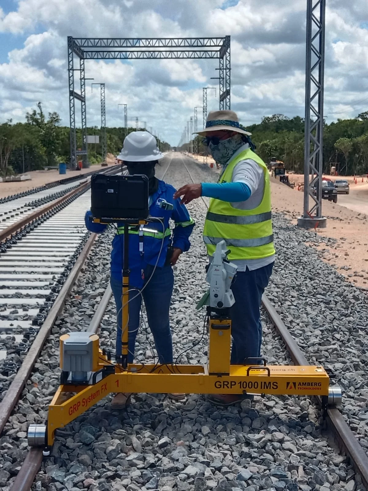 Carro AMBERG IMS 1000 para monitoreo de vía
