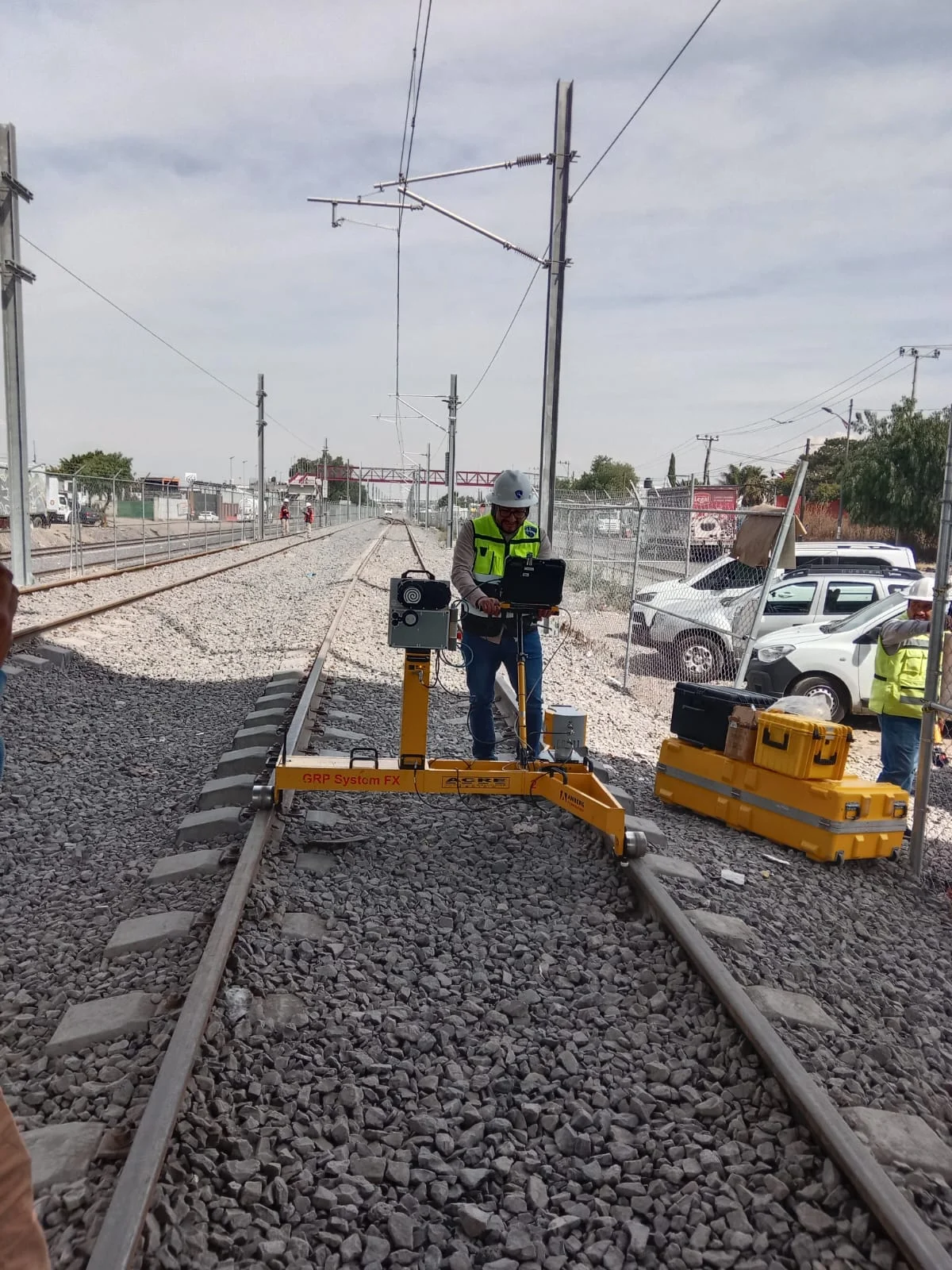 Carro AMBERG IMS 5000 sistema de gálibo e infraestructura ferroviaria